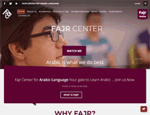 Tablet Screenshot of fajr.com